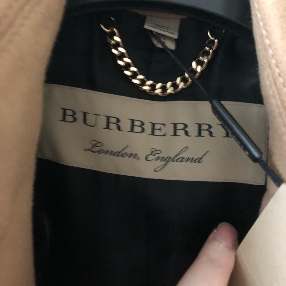 Burberry wool and cashmere coat.